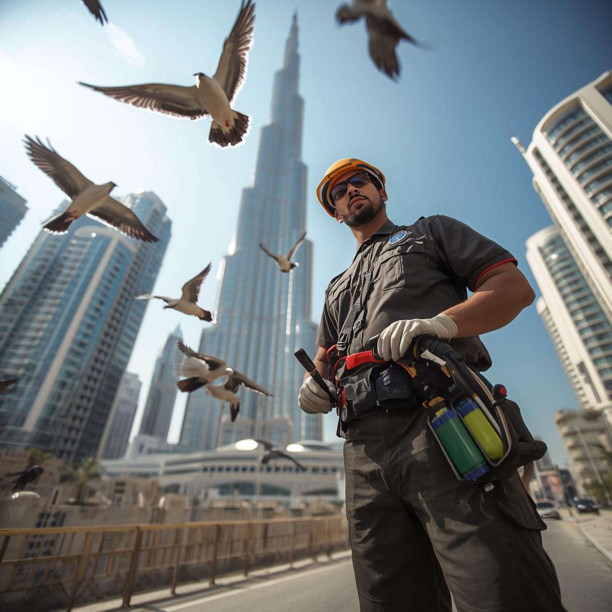 Bird control in Dubai near me at Hellos pest